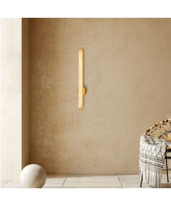 LED Аплик Zambelis 2548 WALL LED LIGHT 19W 3000K TRIAC ALABASTER - BRASS | Osvetlenieto.bg