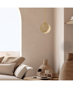 LED Полилей Zambelis 25336 PENDANT LED LIGHT 3W 3000K NATURAL STONE - GOLD METAL | Osvetlenieto.bg