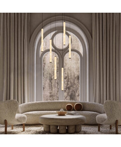 LED Полилей Zambelis 2541 PENDANT LED LIGHT 20W 3000K TRIAC SANDY BLACK - ALABASTER | Osvetlenieto.bg
