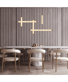 LED Полилей Zambelis 25421 PENDANT LED LIGHT 93W 3000K SANDY BLACK METAL - ALUMINIUM - ALABASTER | Osvetlenieto.bg