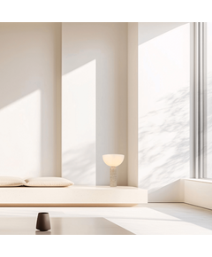 Настолна лампа Zambelis 25427 TABLE LIGHT 1xE27 NATURAL STONE - OPAL ACRYLIC | Osvetlenieto.bg