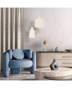 Полилей Zambelis 22268 PENDANT LAMP 1xE27 WHITE | Osvetlenieto.bg