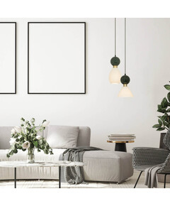 Полилей Zambelis 23238 PENDANT LAMP 1xE14 GREEN MARBLE - BRASS | Osvetlenieto.bg