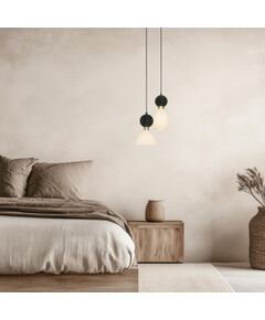 Полилей Zambelis 23239 PENDANT LAMP 1xE14 BLACK MARBLE - BRASS | Osvetlenieto.bg
