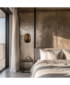 Полилей Zambelis 25171 PENDANT LIGHT 1xE27 MULBERRY SILK - METAL BLACK | Osvetlenieto.bg