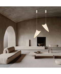 Полилей Zambelis 25173 PENDANT LIGHT 1xE27 MULBERRY SILK - METAL WHITE | Osvetlenieto.bg