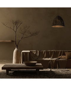 Полилей Zambelis 25175 PENDANT LIGHT 1xE27 METAL - PAPER PULP - MULBERRY SILK BLACK | Osvetlenieto.bg