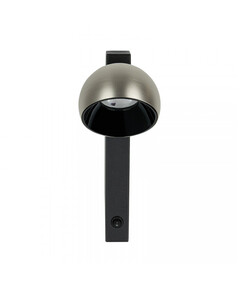LED Аплик ZAMBELIS 25341 WALL LED LIGHT 13W 3000K SANDY BLACK BASE - BRUSHED NICKEL SHADE | Osvetlenieto.bg