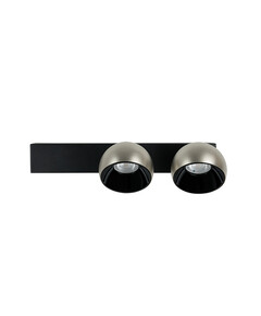 LED Аплик ZAMBELIS 25343 WALL LED LIGHT 25W 3000K SANDY BLACK BASE - BRUSHED NICKEL SHADE | Osvetlenieto.bg