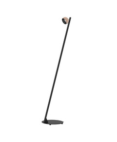 LED Лампион ZAMBELIS 25344 FLOOR LED LIGHT 7W 3000K SANDY BLACK BASE - CHAMPAGNE SHADE 359° MOVABLE | Osvetlenieto.bg