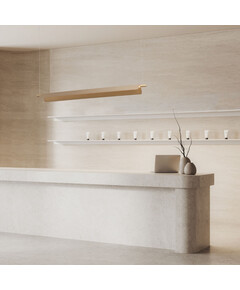 LED Полилей ZAMBELIS 25191 PENDANT LED LIGHT 22W CCT 3000K-5700K BRUSHED GOLD MOVABLE LIGHT DEFLECTORS | Osvetlenieto.bg