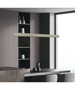 LED Полилей ZAMBELIS 25195 PENDANT LED LINE LIGHT 40W 3000K TRIAC BRUSHED GREY -ALUMINIUM - BLACK METAL | Osvetlenieto.bg