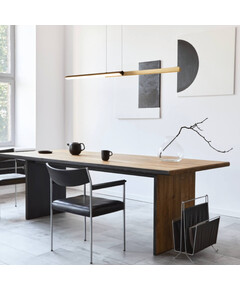 LED Полилей ZAMBELIS 2559 PENDANT LED LINE LIGHT 44W 3000K TRIAC SANDY BLACK - BRASS | Osvetlenieto.bg