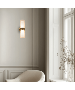 LED Аплик ZAMBELIS 23016 SCONCE LIGHT LED 12W 3000K METAL-GLASS GOLD | Osvetlenieto.bg