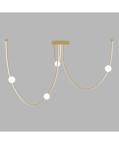LED Полилей ZAMBELIS 22248 CEILING LED LIGHT 42W 3000K ALUMINIUM GOLD MATT | Osvetlenieto.bg