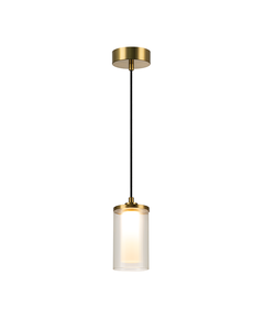 LED Полилей ZAMBELIS 23018 PENDANT LED LIGHT 9W 3000K METAL-GLASS GOLD | Osvetlenieto.bg