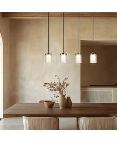 LED Полилей ZAMBELIS 23020 LINE LED LIGHT 29W 3000K METAL-GLASS GOLD | Osvetlenieto.bg