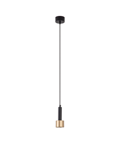 LED Полилей ZAMBELIS 22181 PENDANT LIGHT LED 7W 3000K SANDY BLACK-GOLD | Osvetlenieto.bg