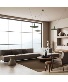 LED Полилей ZAMBELIS 23230 PENDANT LED LIGHT 3x7W 3000K METAL ARMY GREEN | Osvetlenieto.bg