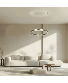 LED Полилей ZAMBELIS 25369 PENDANT LED LIGHT UP-DOWN 70W 3000K ELECTROPLATE BRUSHED NICKEL ALUMINIUM - ACRYLIC | Osvetlenieto.bg