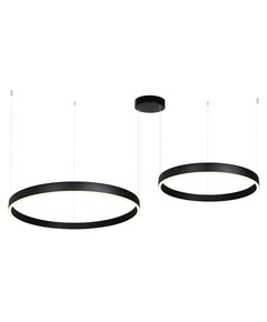 LED Полилей ZAMBELIS 25372 PENDANT LED LIGHT UP-DOWN 118W 3000K BLACK ALUMINIUM - ACRYLIC | Osvetlenieto.bg