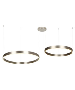 LED Полилей ZAMBELIS 25373 PENDANT LED LIGHT UP-DOWN 118W 3000K ELECTROPLATE BRUSHED NICKEL ALUMINIUM - ACRYLIC | Osvetlenieto.bg
