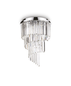 Плафон CARLTON PL12 CROMO 168937 Ideal Lux 12xE14 | Osvetlenieto.bg