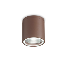 Външен плафон GUN PL1 COFFEE 163666 Ideal Lux 1xGU10 IP55 | Osvetlenieto.bg