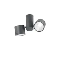 Плафон SUNGLASSES PL2 ANTRACITE 161846 Ideal Lux LED | Osvetlenieto.bg