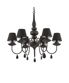 Полилей BLANCHE SP6 NERO 111872 Ideal Lux 6xE14 | Osvetlenieto.bg