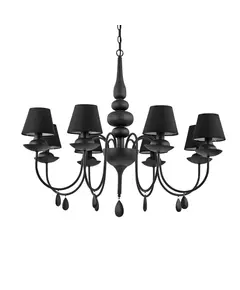 Полилей Blanche Sp8 Nero 111896 Ideal Lux E14 | Osvetlenieto.bg