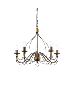 Полилей CORTE SP5 RUGGINE 057187 Ideal Lux 5xE14 | Osvetlenieto.bg