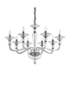 Полилей DANIELI SP8 TRASPARENTE 159980 Ideal Lux E14 | Osvetlenieto.bg