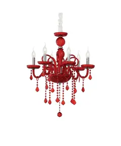 Полилей Giudecca Sp6 Rosso 027418 Ideal Lux E14 | Osvetlenieto.bg