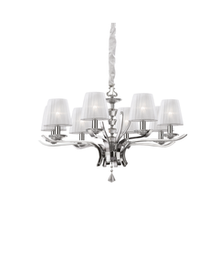 Полилей PEGASO SP8 BIANCO 059242 Ideal Lux 8xE14 | Osvetlenieto.bg