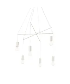 Полилей POP SP6 BIANCO 186795 Ideal Lux 6xE27 | Osvetlenieto.bg