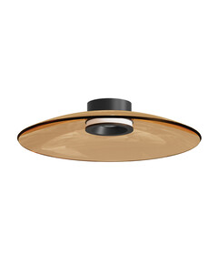 LED Плафон ZAMBELIS 25268 CEILING LED LIGHT 30W 2700K-3000K TRIAC BLACK MATT - TAWNY GLASS | Osvetlenieto.bg
