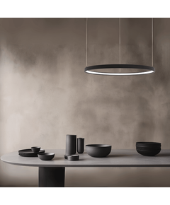 LED Полилей ZAMBELIS 23033 PENDANT LED LIGHT 28W 3000K ALUMINIUM BLACK | Osvetlenieto.bg
