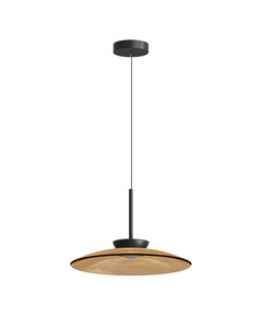 LED Полилей ZAMBELIS 25274 PENDANT LED LIGHT 31W 2700K-3000K TRIAC BLACK MATT - TAWNY GLASS | Osvetlenieto.bg