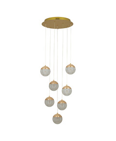 LED Полилей ZAMBELIS 25325 PENDANT LED LIGHT 52W 3000K TRIAC GOLD ALUMINIUM - ACRYLIC | Osvetlenieto.bg