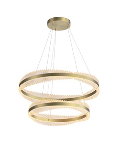 LED Полилей ZAMBELIS 25413 PENDANT LED LIGHT 118W 3000K TRIAC BRUSHED GOLD METAL - CRYSTAL | Osvetlenieto.bg