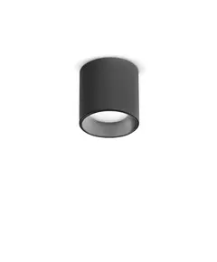 LED Луна за открит монтаж  NITRO PL D04 ROUND NERO 342795 Ideal Lux 4W 2700K | Osvetlenieto.bg