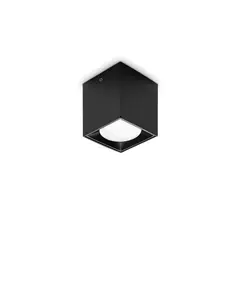 LED Луна за открит монтаж NITRO PL D04 SQUARE NERO 319803 Ideal Lux 5W 3000K | Osvetlenieto.bg