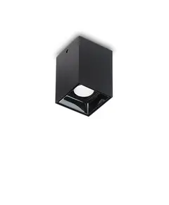LED Луна за открит монтаж NITRO PL D05 SQUARE NERO 206042 Ideal Lux 10W 3000K | Osvetlenieto.bg