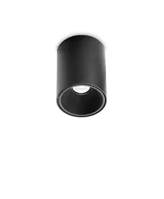 LED Луна за открит монтаж NITRO PL D08 ROUND NERO 341798 Ideal Lux 10W 2700K | Osvetlenieto.bg