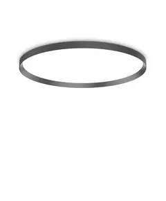 LED Плафон FLY PL D90 NERO 3000K 306629 Ideal Lux  IP40 | Osvetlenieto.bg