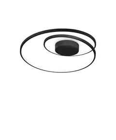 LED Плафон OZ PL D060 ON-OFF NERO 2700K 342290 Ideal Lux | Osvetlenieto.bg