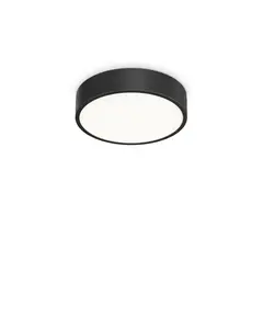 LED Плафон RAY PL D30 NERO 327563 Ideal Lux  IP44 | Osvetlenieto.bg
