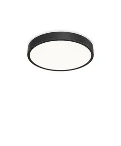 LED Плафон RAY PL D60 NERO 327686 Ideal Lux  IP44 | Osvetlenieto.bg
