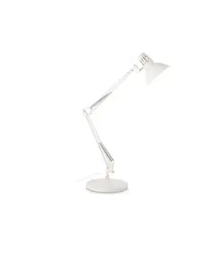 Настолна лампа WALLY TL1 TOTALE BIANCO 193991 Ideal Lux 1xE27 | Osvetlenieto.bg